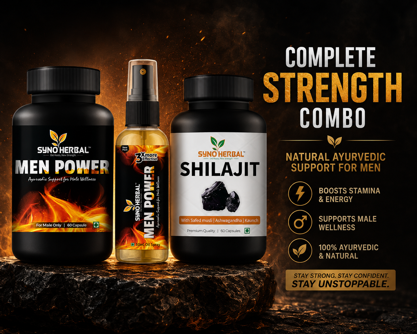 Men Power + Oil + Shilajit