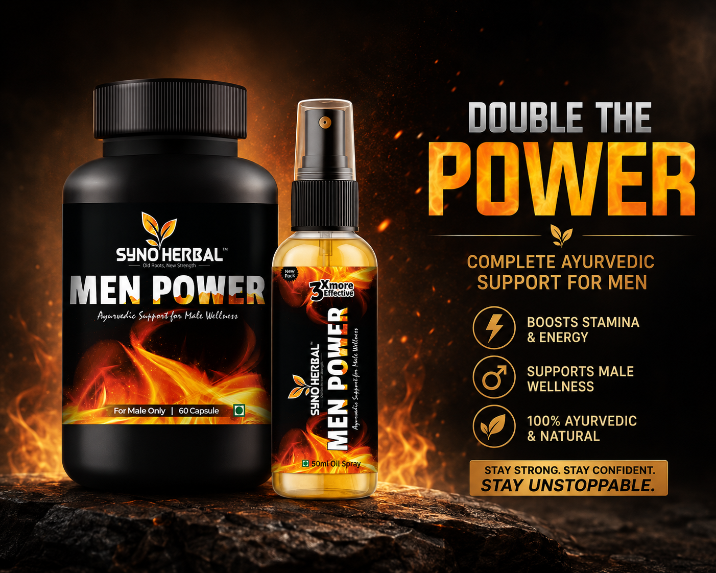 Men Power + Oil