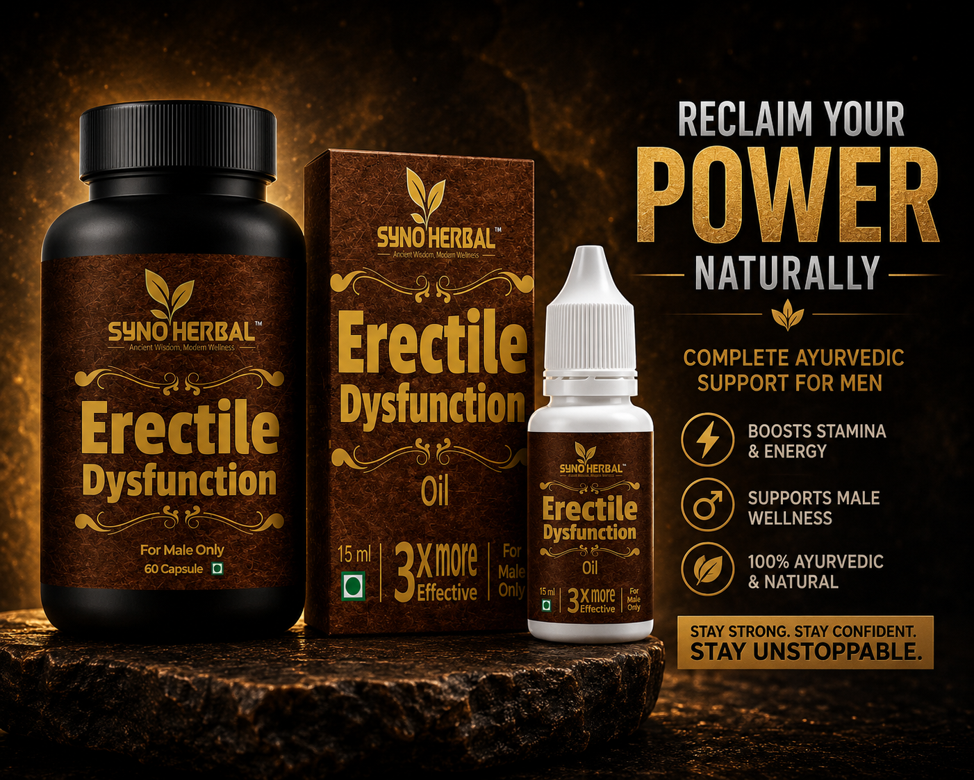 Erectile Dysfunction + Oil