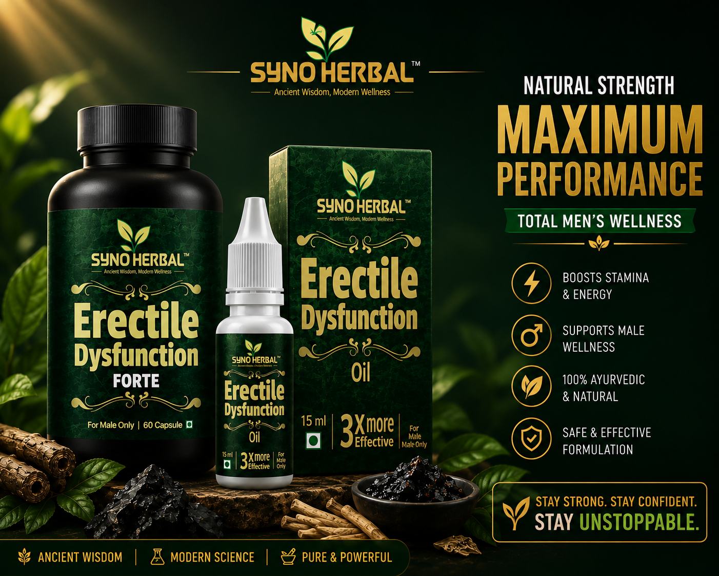Erectile Dysfunction Forte + Oil